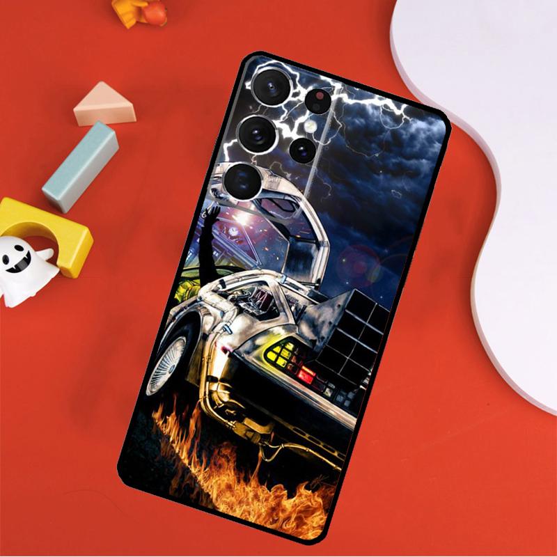 

Back to the Future DeLorean Phone Case For Samsung Galaxy S25 Ultra S9 S10 S20 S21 FE S22 S23 S24 Plus S24 Ultra Cover Galaxy S20