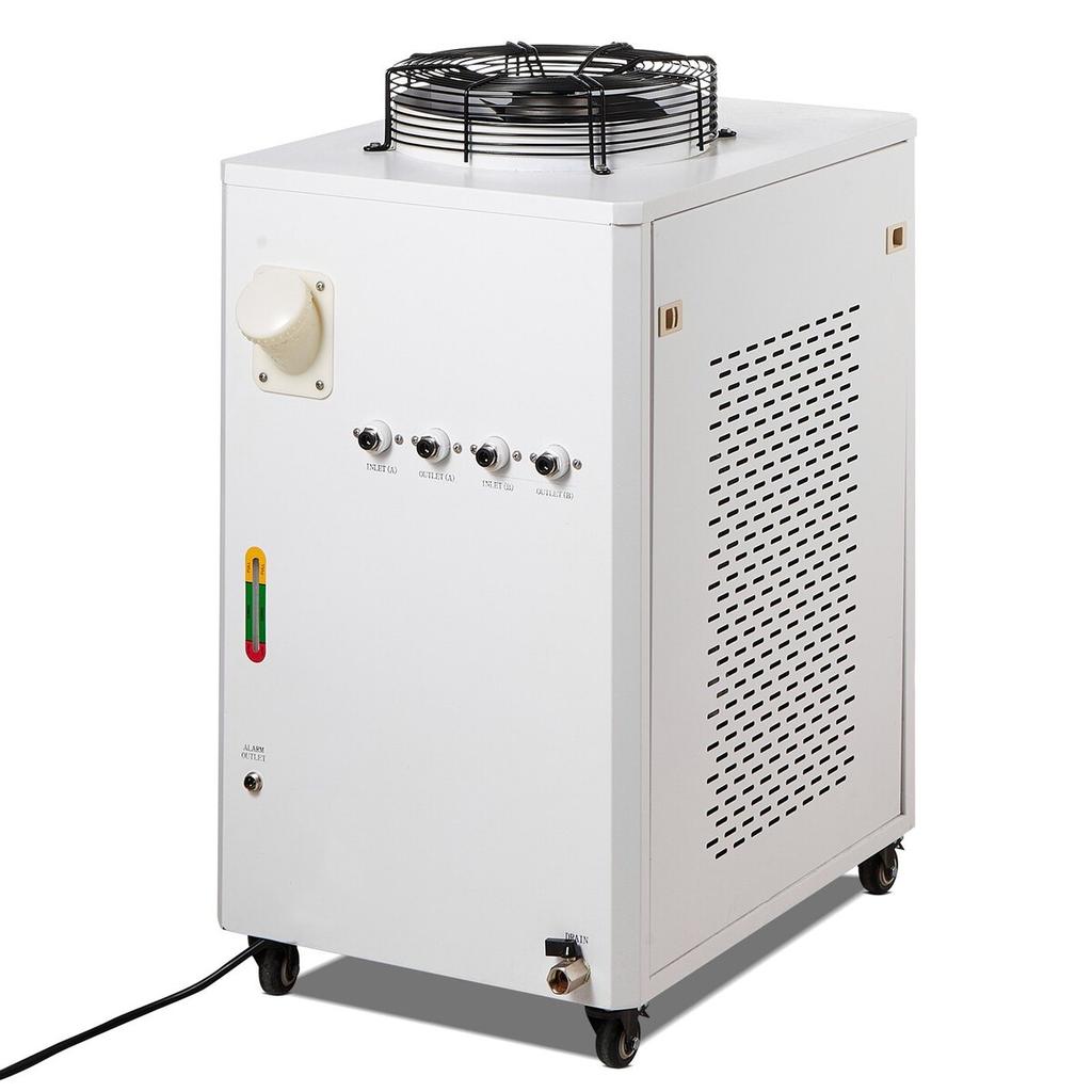 Industrial Water Chiller CW6000, 1500W Water Chiller Cooling System with Compressor, 15L Water Tank Capacity, 65L/min Max Flow Rate, for CO2 Laser