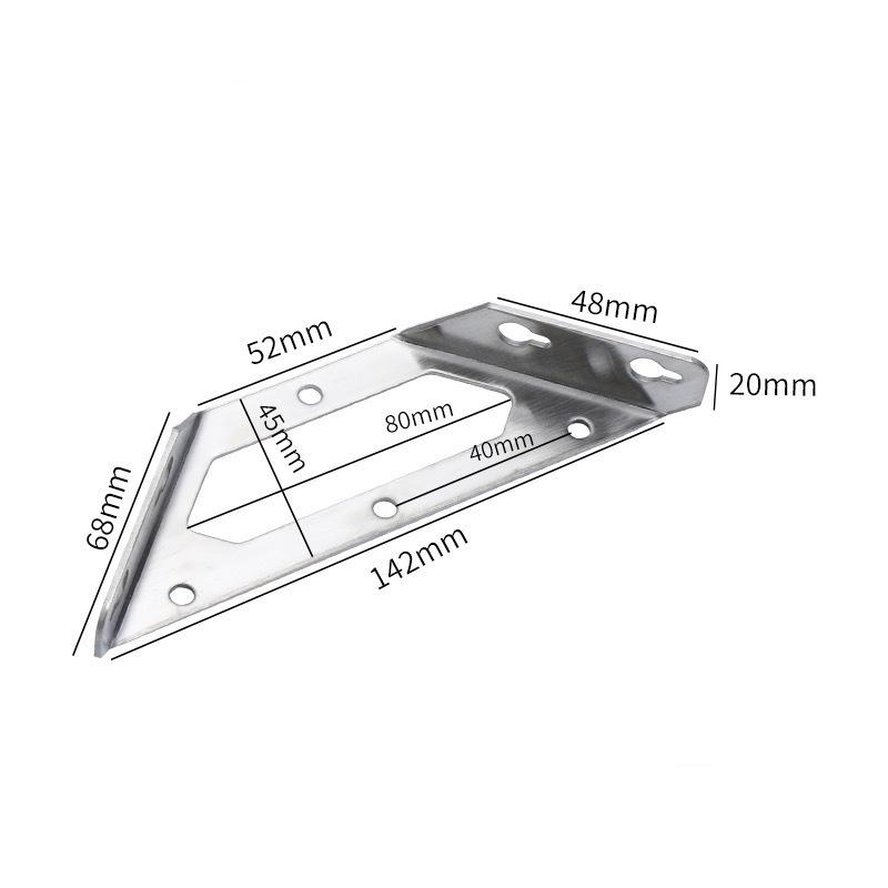 Durable Stainless Steel Multi-Angle Triangle Support Bracket Connector