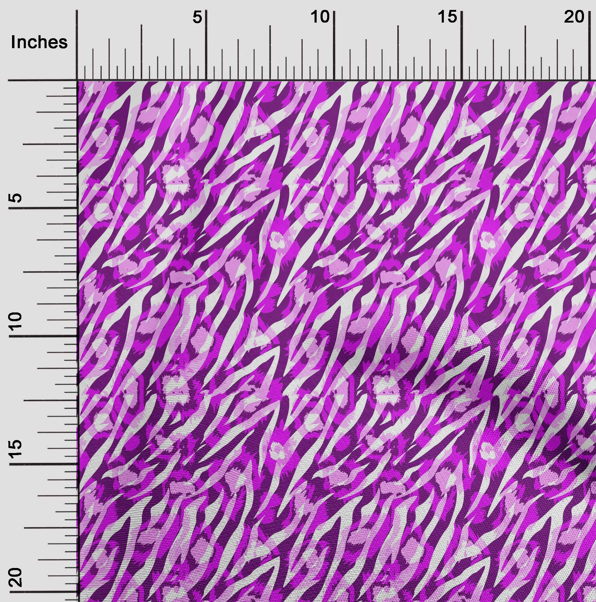 

oneOone Cotton Flex Magenta Fabric Шкура тварин Приладдя для стьобання Тканина для шиття з принтом у дворі 40 дюймів 42 Inch Wide - Viscose Chiffon фіолетовий