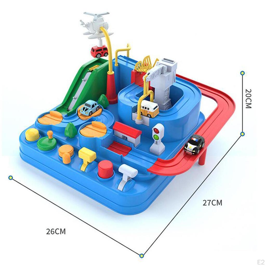 Car Adventure Toy, Race Track Toy Set Road Racing Puzzle Model Toys Rail for Toddlers Kids