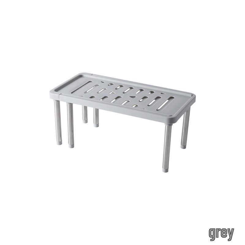 

Выдвижная съемная кухонная и ванная комнатная полка для хранения для духовки, микроволновой печи и рисоварки серый