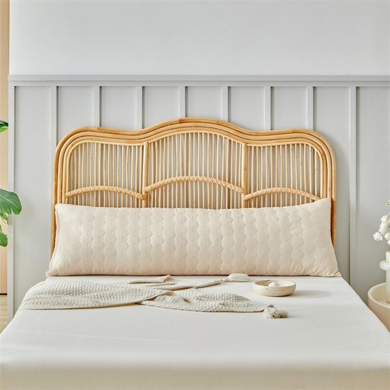 new quilted chemical fiber washed cotton long pillow football grid integrated pillow household double single couple pillow
