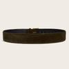 Women Fashion Luxury Design Suede Leather Wide Belt Casual Pin Buckle Waistband Business Waist Strap All-Match Clothes Decor