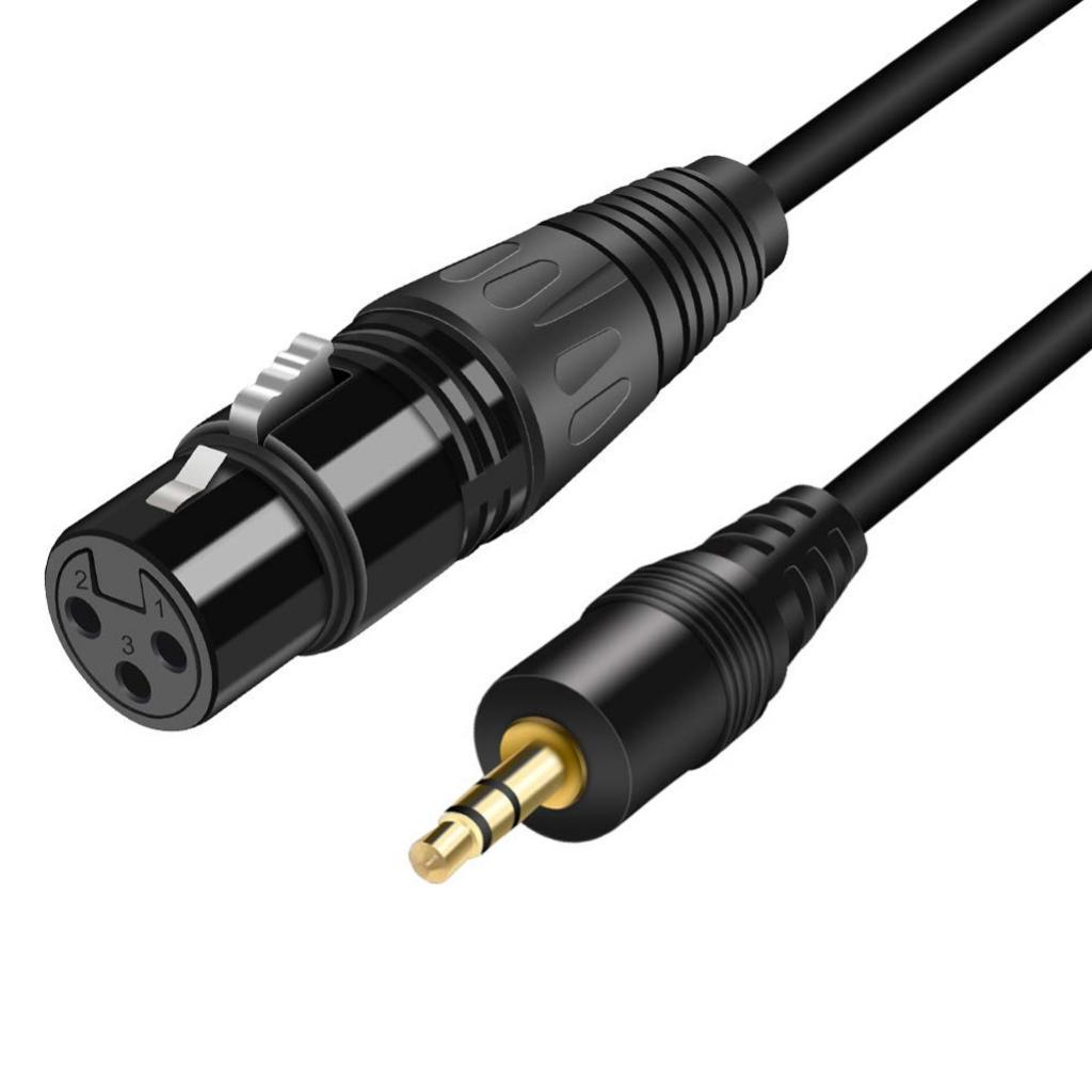 Stereo Microphone Cable 3.5 Mm TRS Male To XLR Female Audio - 5m