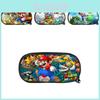 Super Mario Bros Pencil Case For Students Nylon Storage Bag Large Capacity Organizer