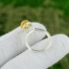 Oval Citrine Gemstone 925 Sterling Silver Mother Promise Statement Ring US 7.75
