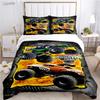 Casal Jam Monster Truck All Season Duvet Cover Comforter Bedding Set Soft Quilt Cover and Pillowcases Single/Double/Queen/King