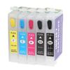 5PCS Ink Cartridge PP 4 Colors Anti Leakage Large Capacity Smooth Output Catridge Combo Pack for Printer