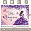 Party Backdrop Elegant Flat Quincea Weddings Coming Ceremonies Years Event Photo Background Front Door Decor