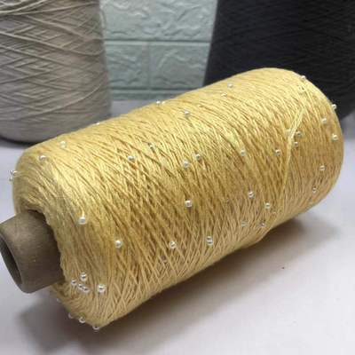 Multi-color 350g 70%Cotton Lace Soft Crochet Hand Beaded Yarn Hand-Knitted Yarn For Knitting Sweaters Hats Scarves