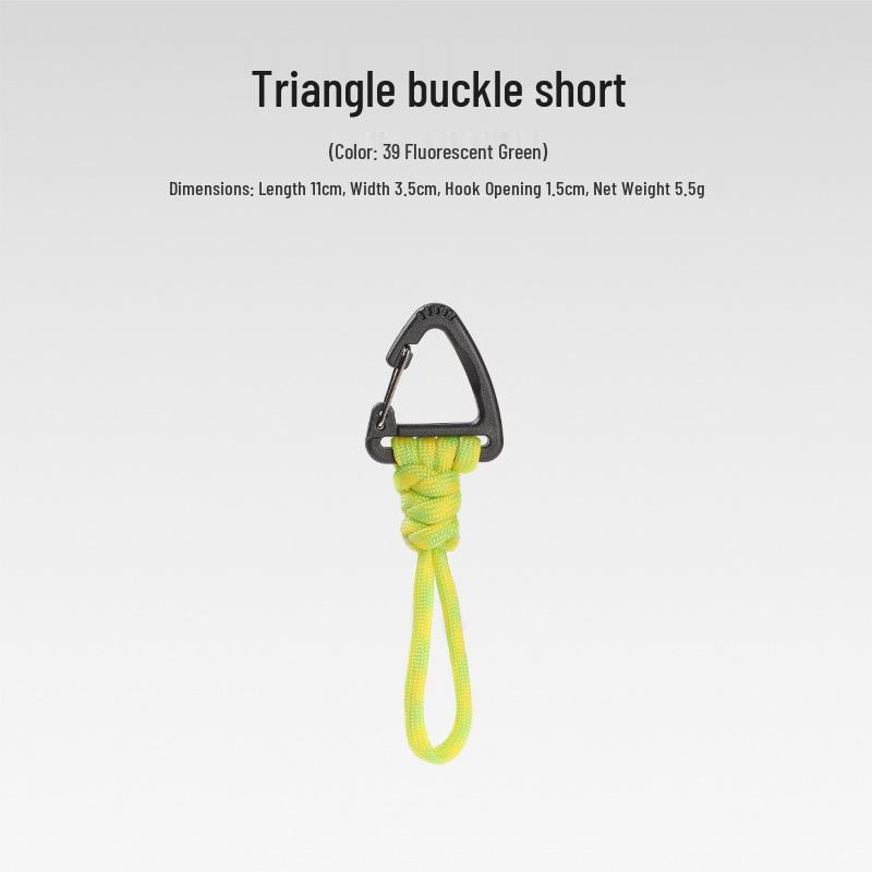 Sju-strängad Paracord Nyckelring Lanyard: Anti-förlust, Utomhuscamping, Multifunktionell med Karbinhake & Snabbspänne.