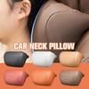 Luxury Nappa Leather Car Seat Headrest Car Interior Seat Breathable Protect Neck Pillow Soft And Fluffy For All Seasons