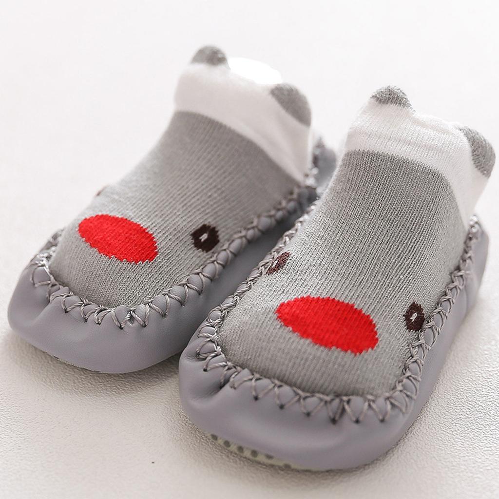 Newborn Baby Cartoon Newborn Baby Girls Boys Anti-Slip Socks Slipper Shoes Boots