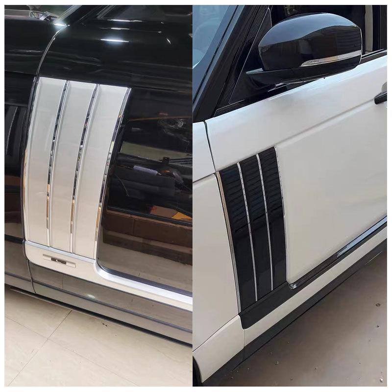 13-18 Range Rover Executive Schwarzes Karosserie-Kit: 22-teiliges Zierleisten-Set mit Gitter, Haifischkiemen & Türgriffen