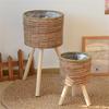 Rattan Plant Basket Indoor Handwoven Plant Pots for Planter Flowers Pots Plant