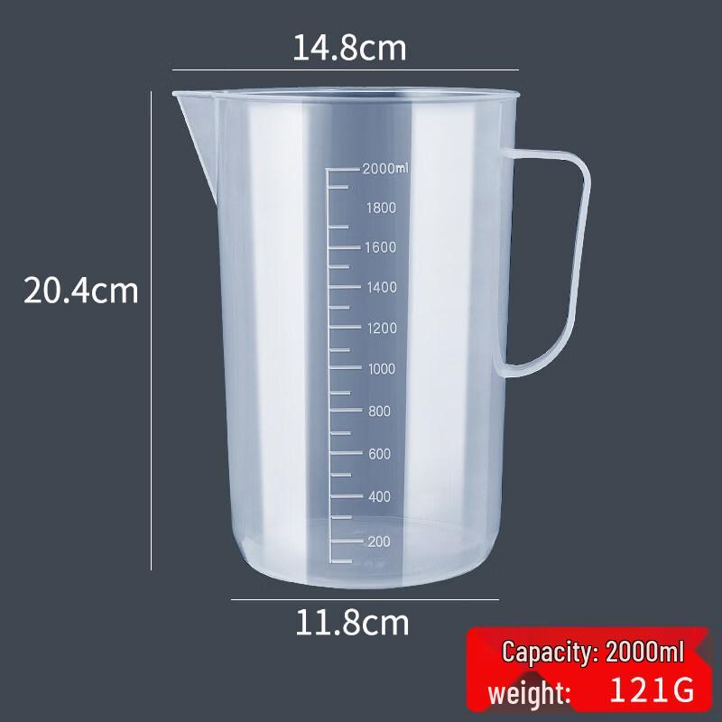 ZISIZ Thickened Food-Grade PP Plastic Measuring Cup