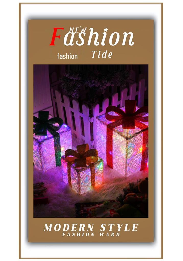 Christmas LED String Lights Gift Set: 3-Piece Decoration for Festive Party Atmosphere