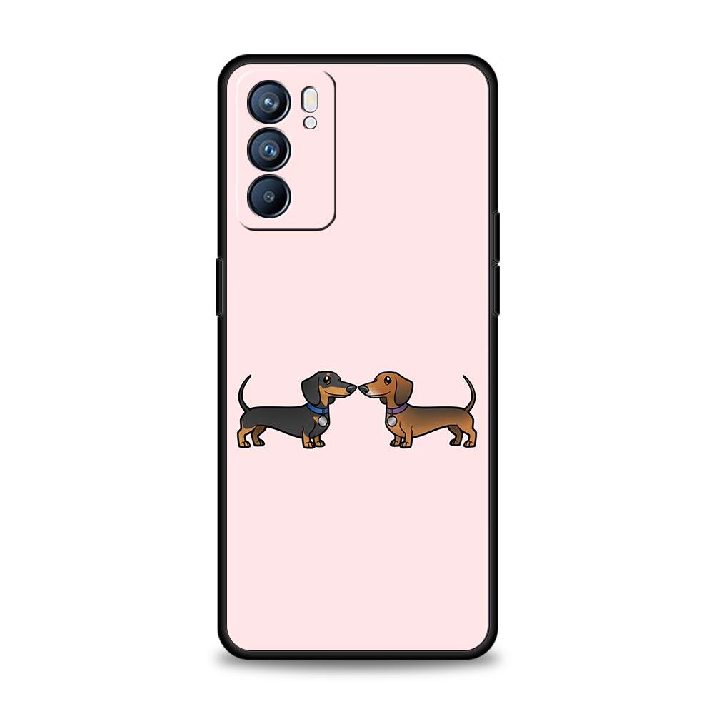 

Dachshund Sausage Dog Phone Case For Oppo Reno8 Reno7 Reno6 Pro A54 5G Find X6 X5 A53 A52 A9 A15 A95 A17 A16 A74 A57 A31 Cover Oppo Find X5 Pro