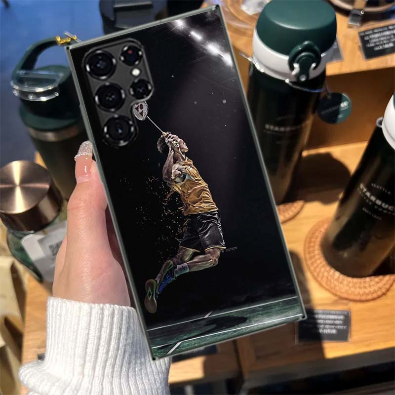 Badminton Sport Cases Phone Case for Samsung Galaxy S26 Ultra S25 Edge S24 S23 FE S21 Plus S20 S22 S10 Cover TPU Capa Shell Shoc