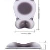 1 Stück Süßes Katzen-Mauspad mit Handgelenkauflage, Ergonomische Anti-Rutsch-Silikon-Handgelenkstütze Mauspads, Weiches Komfortables Schreibtischpad für Büro, Gaming, Zuhause