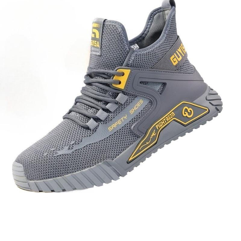

Fashion High Top Safety Shoes Men Steel Toe Work Shoes Men Anti-puncture Safety Shoes Woman Work Safety Boots Man Indestructible Shoe 48