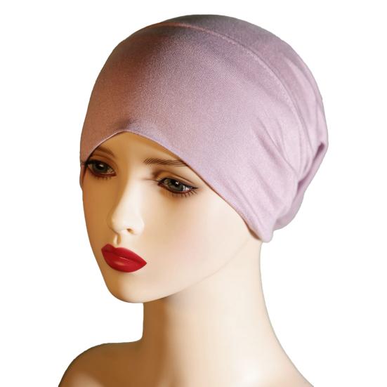 Headscarf Hat Mercerized Cotton Soft Breathable Wrinkle-Resistant Fabric Elastic Comfortable Fit Turban Hat Daily Wear
