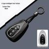 Wey Gaoshan 8/9 & Wei Pai Lanshan DHT Mocha HI4 Car Key Cover - Metal Carbon Fiber Design