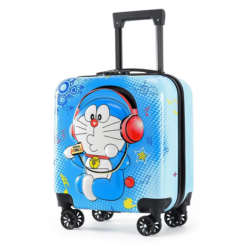 Children's Cartoon Trolley Suitcase with Universal Wheels - Ideal for Boys and Girls