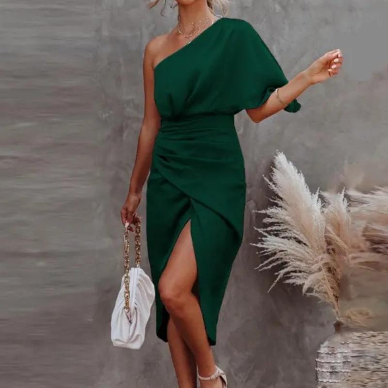 

BITCED женские летние сексуальные хипстерские платья без рукавов без бретелек M зелёный