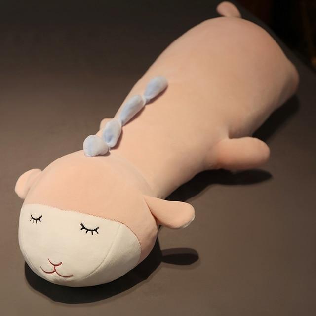 Soft Stuffed Alpaca Cattle Hippo Plush Pillow Animal Long Pillow Sleeping Plushie Cushion Children Baby Birthday Gifts