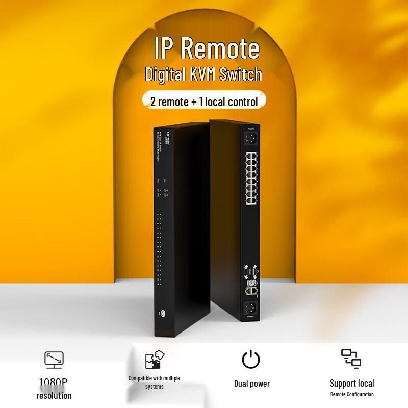 MT-viki 16-Port IP Remote KVM Switch