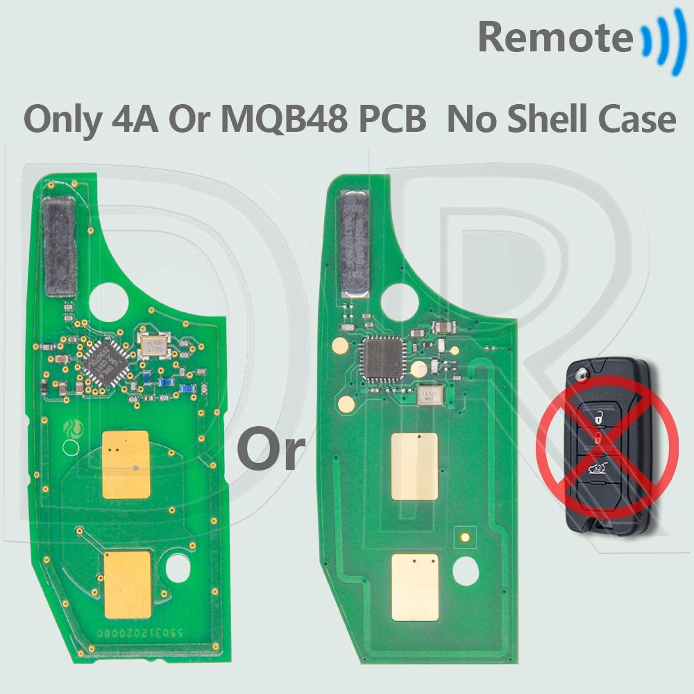 DR OEM 4A Or MQB48 Chip 433MHz SIP22 Blade Flip Car Remote Control Key Fob For Jeep Wrangler Renegade Fiat Dodge 500X