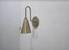 Handcrafted Raw Brass Wall Sconce Flush Mount Lamp Lobby Light