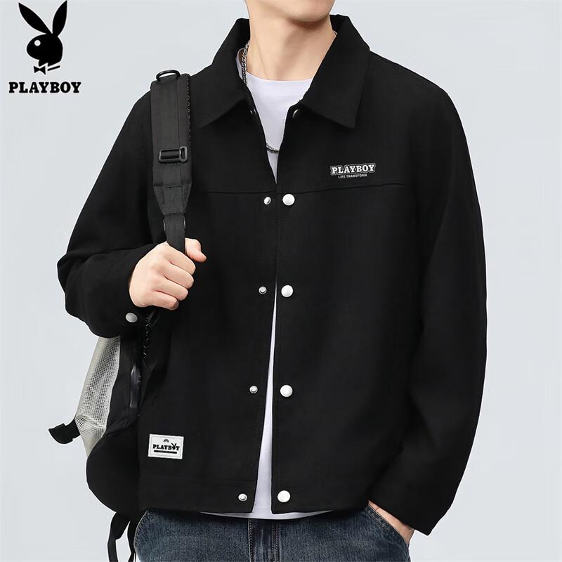 

PLAYBOY Men s Autumn/Winter Casual Lapel Jacket XL