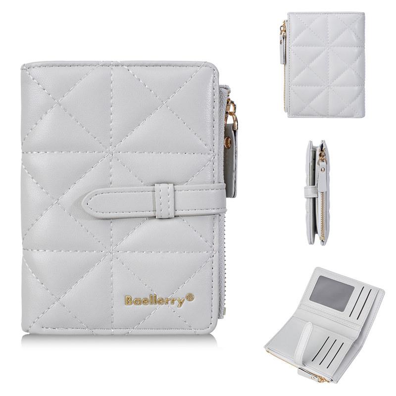 Baellerry Women Fashion Short Wallets Casual Design Card Holder for Ladies Female Bifold Wallet Purse
