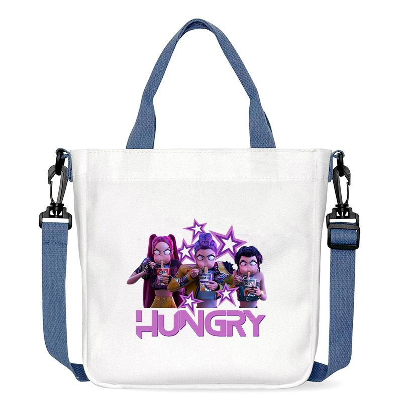 Anime Cartoon Print Office Worker Commuter Portable Messenger Bag Student Large Capacity Casual Handbag