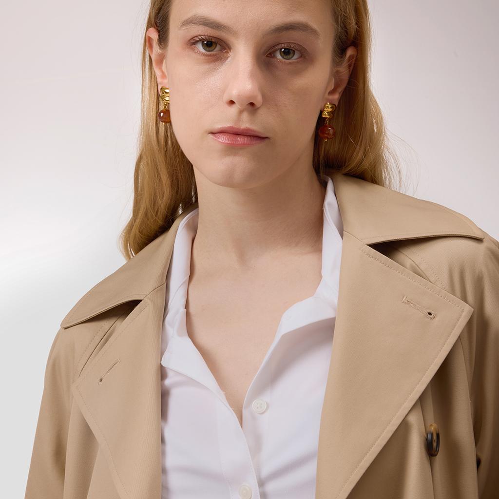 Youthway Vintage Resin Drop Earrings For Women Minimalist  Gold Plated Stainless Steel Earrings Simple Fashion Jewelry Gift