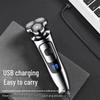 Men's 6000 Digital Display USB Rechargeable Multi-Function Electric Shaver - Waterproof, 3-Head Design