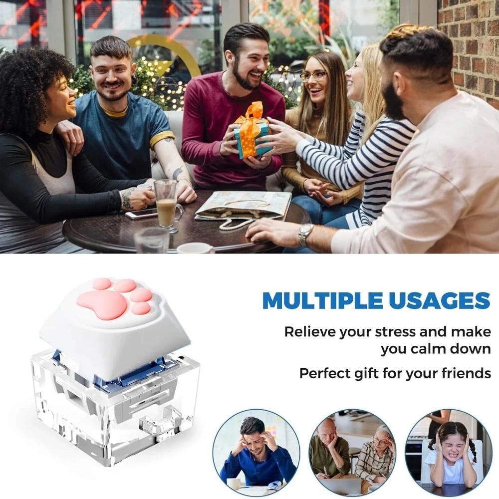 Cat's Claw Keycap Tester Cat Butt Keyboard Tapping Fidget Toys  Unisex