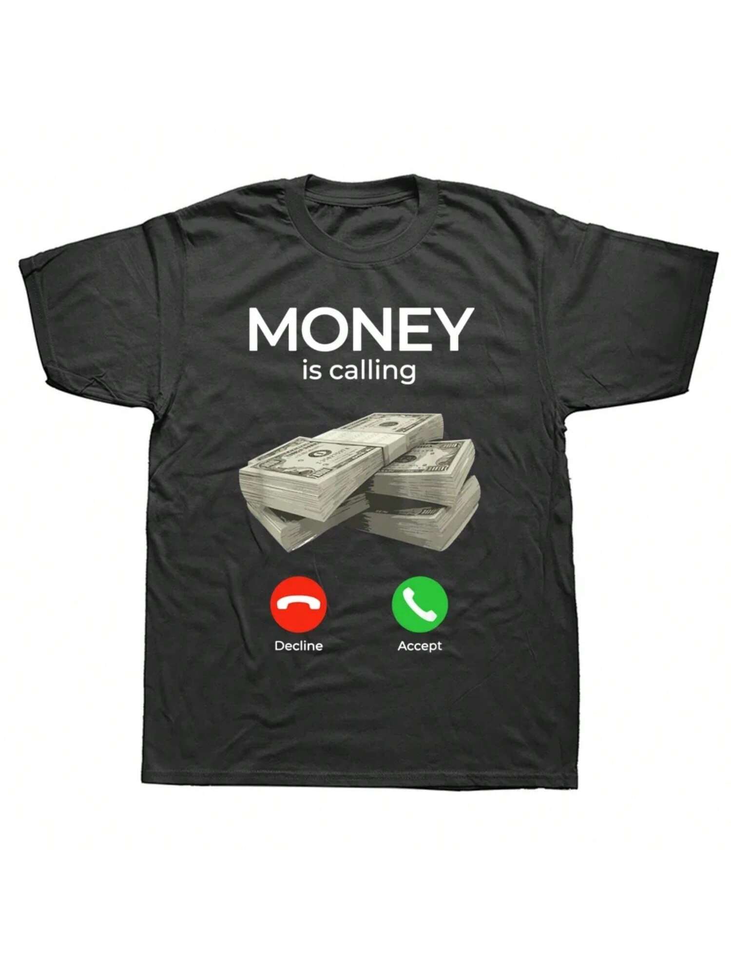 2024 Graphic Streetwear Short Sleeve Birthday Gifts Summer Style T-Shirt unisex Money Is Calling Cash Funny Business TShirts S разноцветный