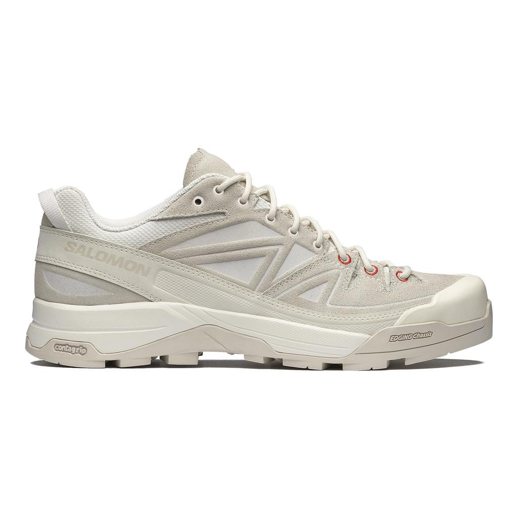 SALOMON Panhui X Alp Fashion Comfortable Low-Top Running Shoes Unisex Sneakers Vanilla Earth-Gray Fire-Red 478480