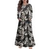 Girls' Maxi Dress Casual Holiday Dresses - Long Sleeve Dress With Pockets For 4-14Y