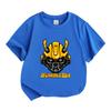 Kids Boys Girls Casual Crew Neck Short Sleeve T-Shirt, Cool Bumblebee Mecha Graphic 100% Cotton Soft Breathable Tee, Summer Daily Wear Tops for 3-12 Y
