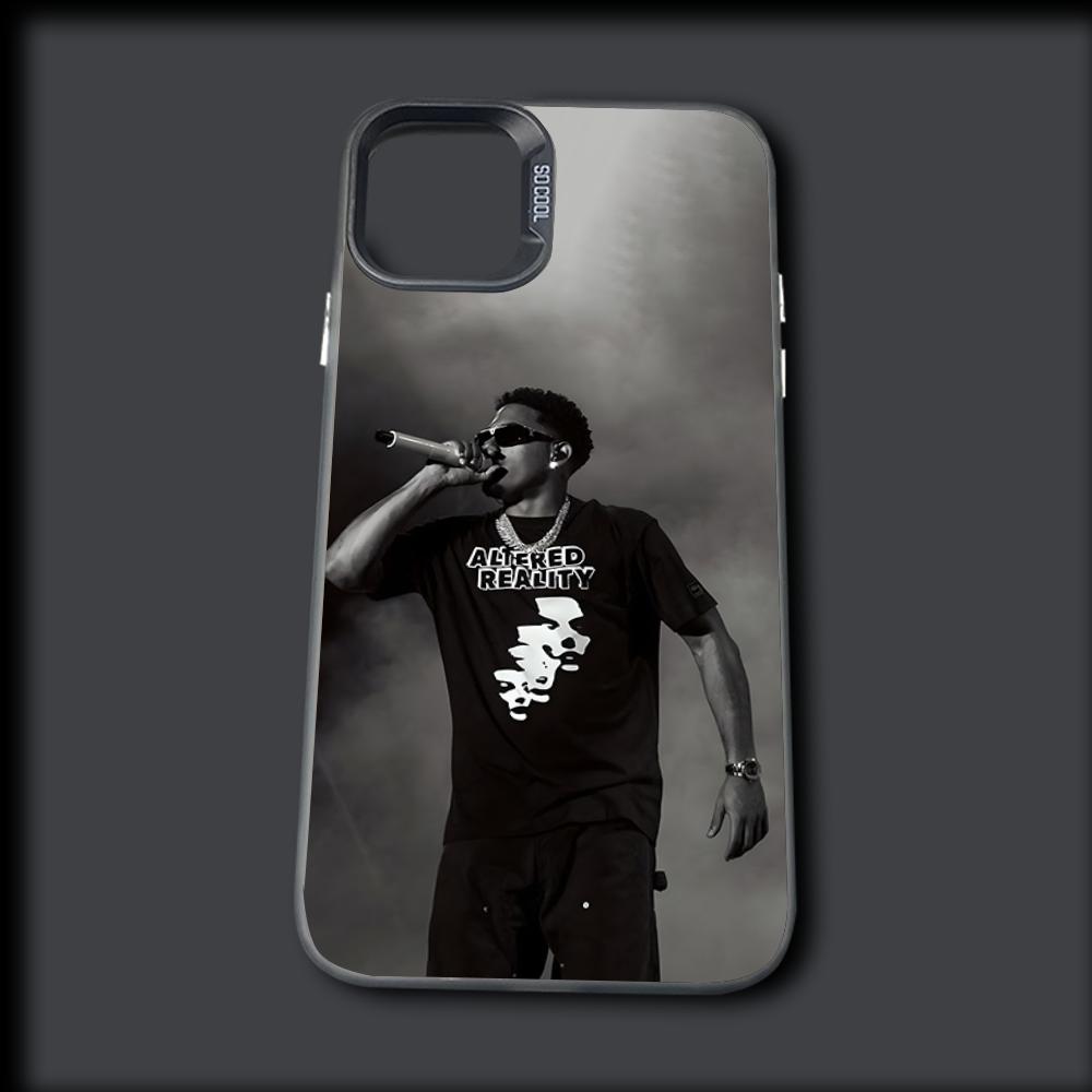 Rapper Singer M-Myke Towers Phone Case For iPhone 16,15,14,13,12,11,Mini,Pro,MAX Gray Silver Drop Matte Shockproof Back Cover