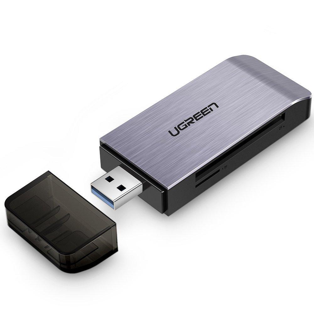 Ugreen All-in-One USB 3.0 Multi-Card Reader, Supports SD/ MicroSD/ CF/ MS, Model 50541 - Gray
