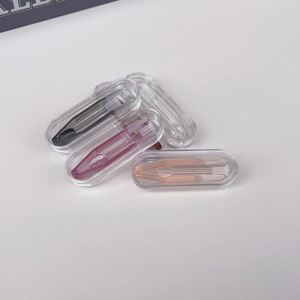 With Suction Stick Contact Lens Inserter Remover Transparent Clip Contact Lens Case  for Eye Care