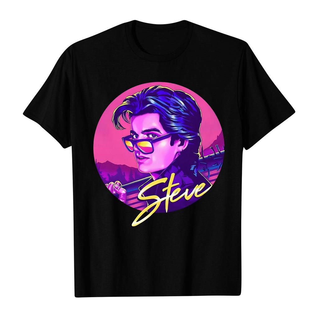 Damen- und Herren-Unisex-Mode Bedrucktes Rundhals Kurzarm T-Shirt Pullover Oberteil