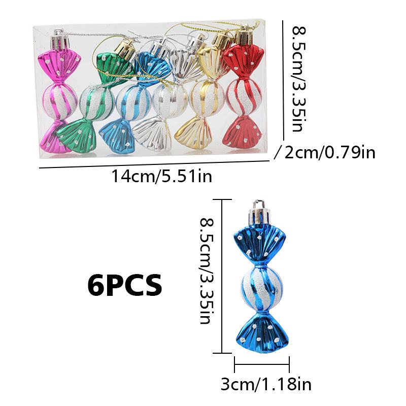 Round Candy Counter Ornaments Christmas Tree Hanging Christmas Decoration Gift Box