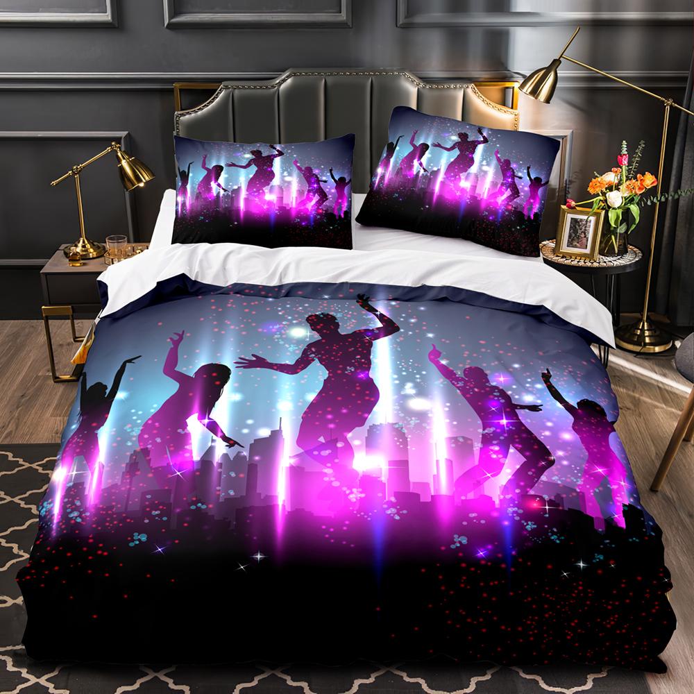 Madden DJ Bedding Set Single Twin Full Queen King Size Kawaii Bed Set Aldult Kid Bedroom Duvetcover Sets 3D Print Rainbow